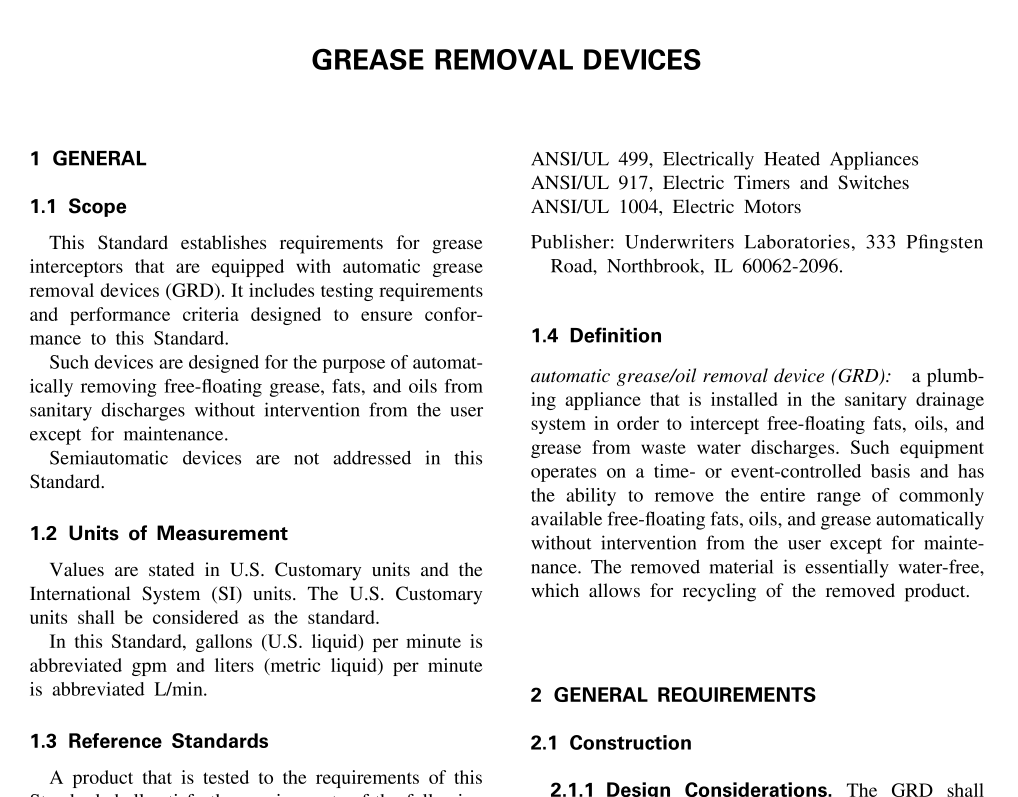 ASME A112.14.4:2001 pdf fre download