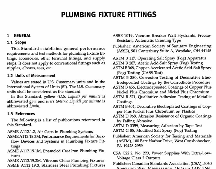 ASME A112.18.1:2003 pdf free download