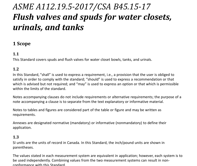 ASME A112.19.5:2017 pdf free download