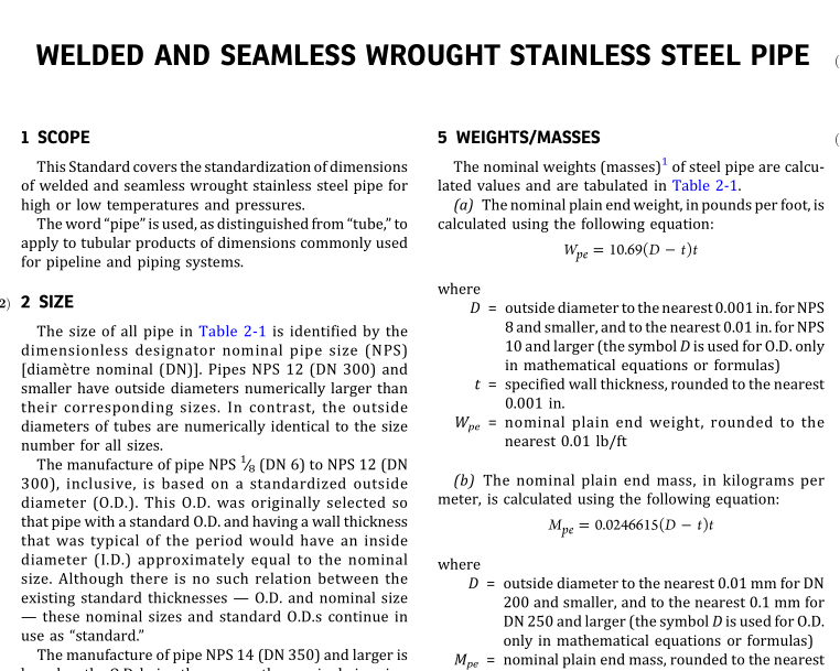 ASME B36.19:2022 pdf free download