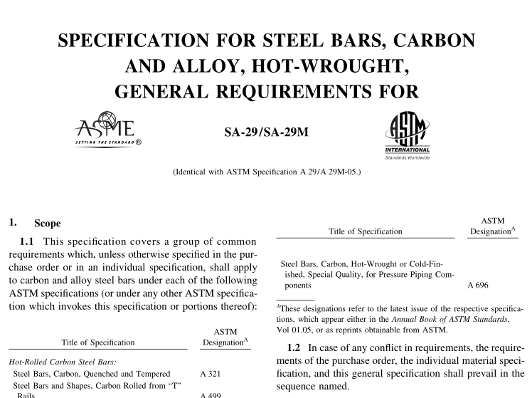 ASME II SA29:2010 pdf free download