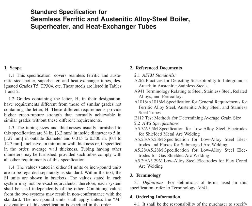 ASME SA213:2004 pdf free download